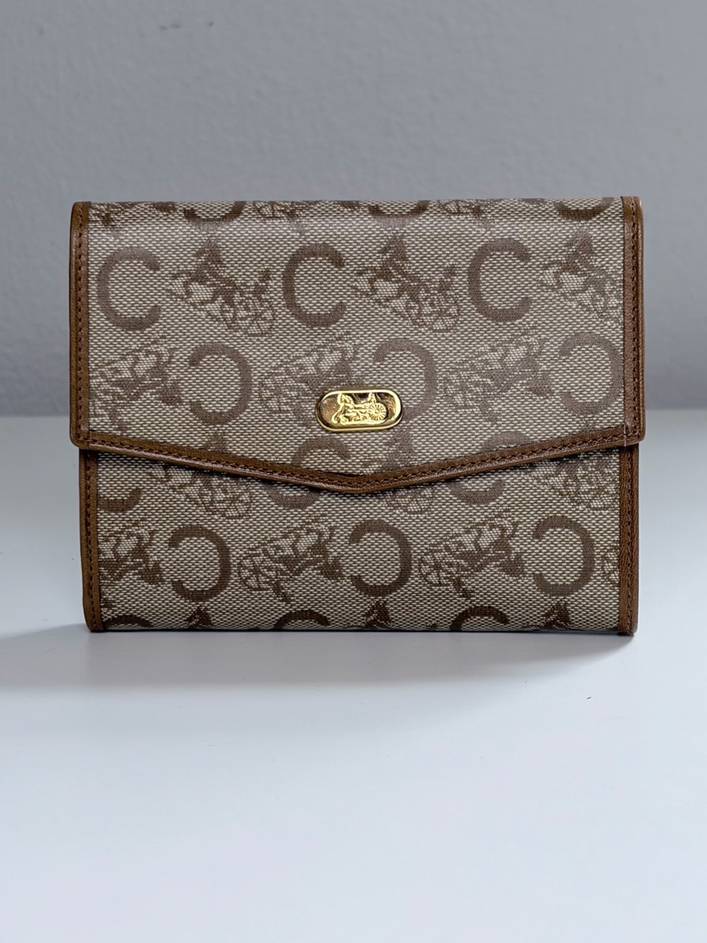 Celine Signature Tri-Fold Wallet with COA
